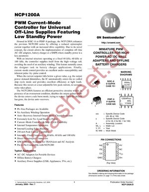 NCP1200AD40R2G datasheet  